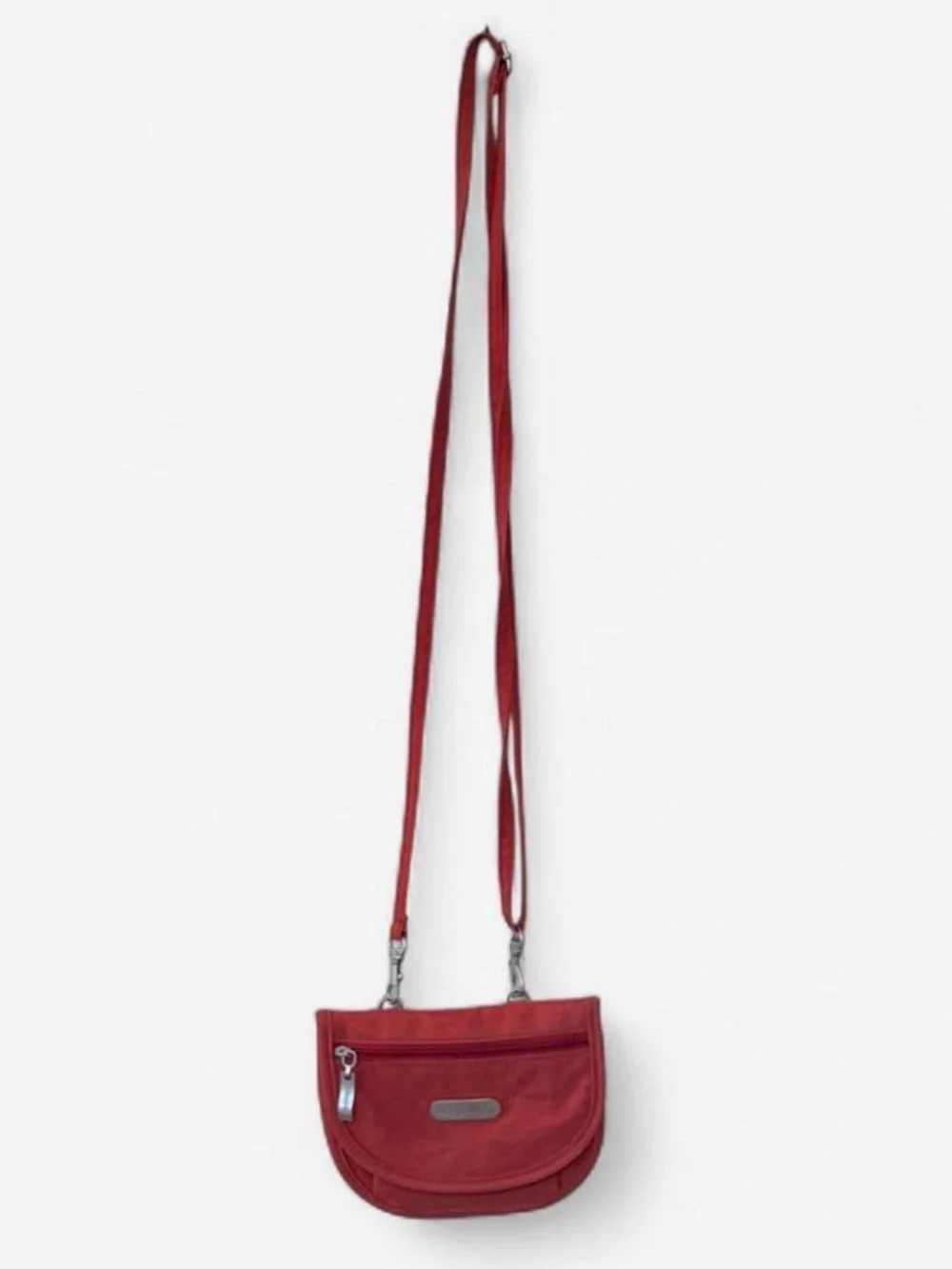 Baggallini Brick Red Crossbody with Front Flap and Zip